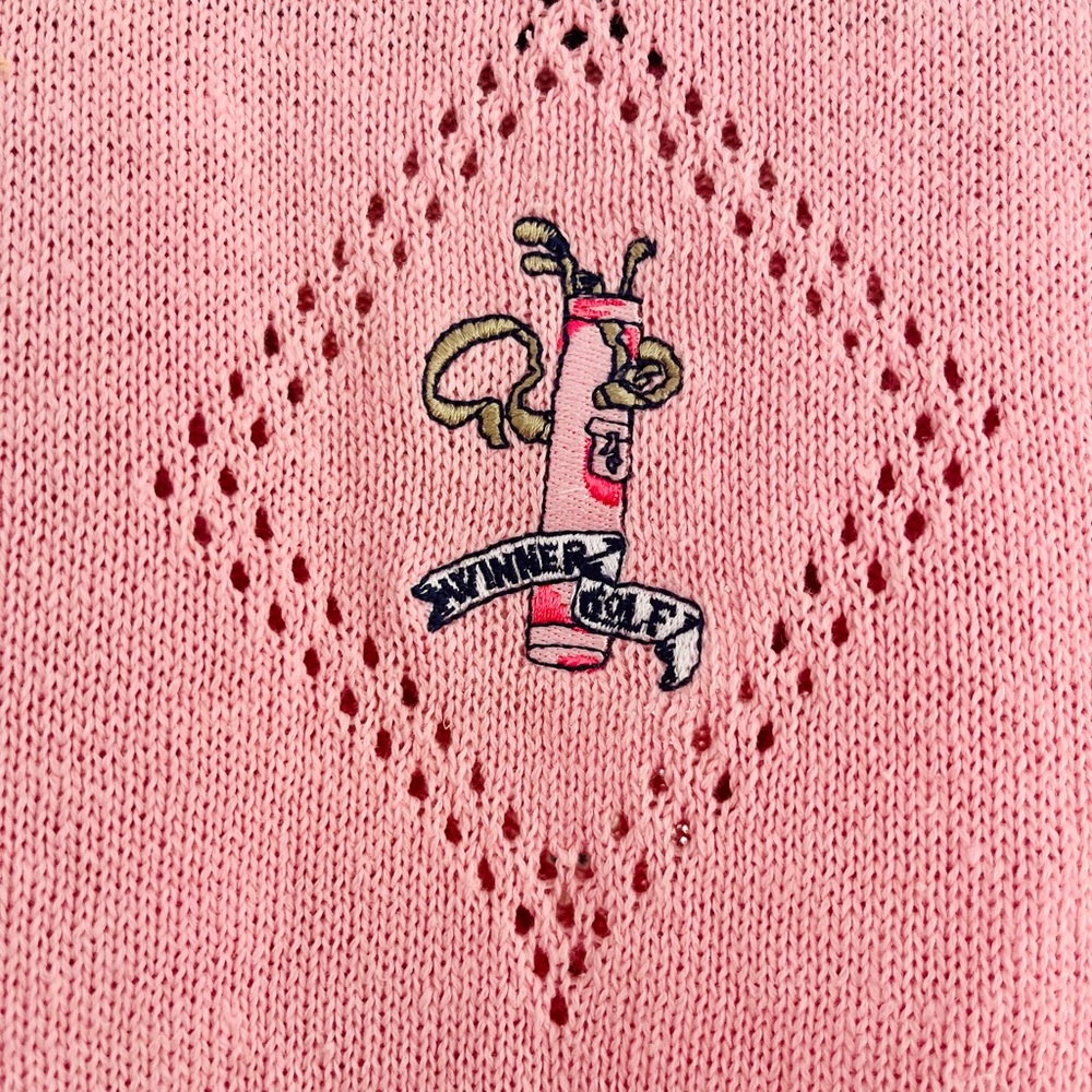 1980s Vintage Golf Embroidered Sweater Vest - Picture 7 of 7